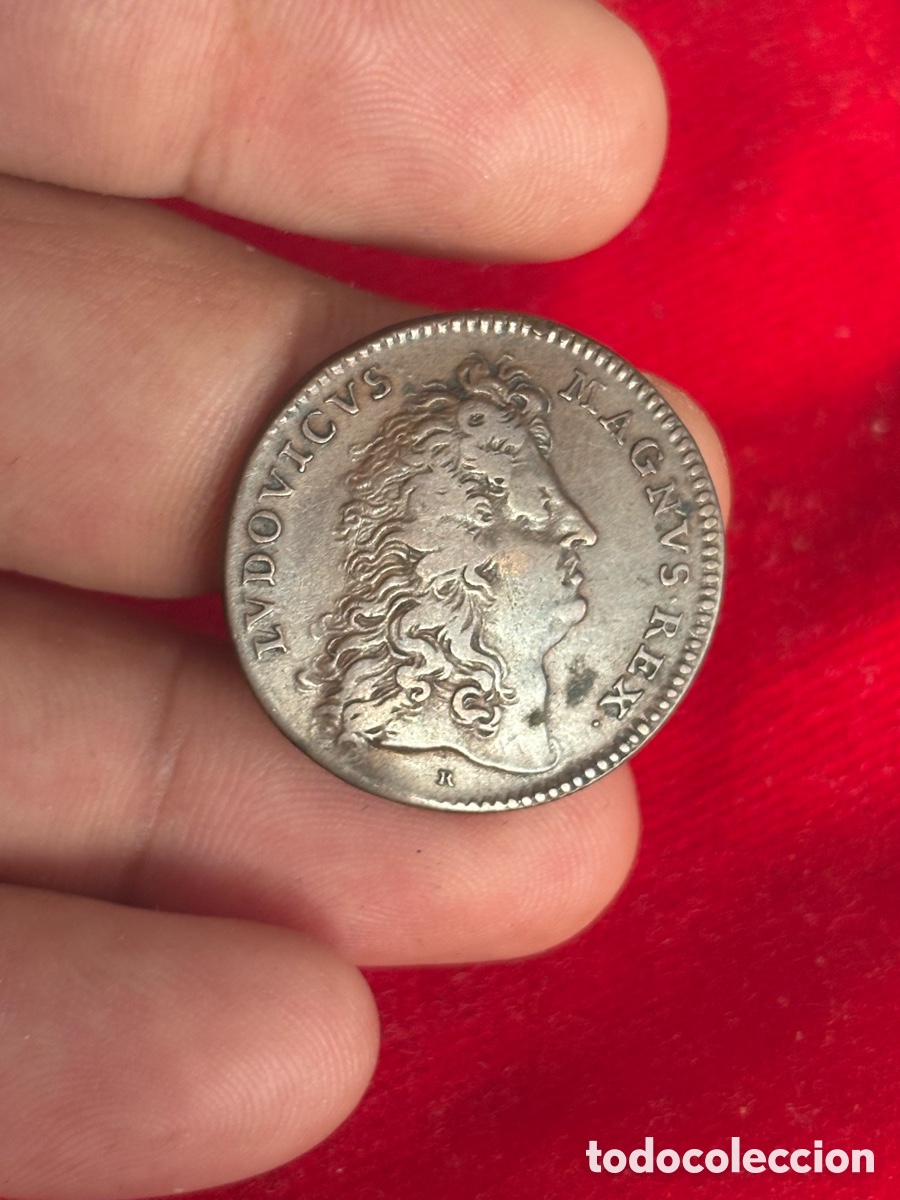 Monedas antiguas de Europa: Moneda Jeton Franc&eacute;s 1685 &bull; &rdquo;B&acirc;timents du Roi&rdquo;