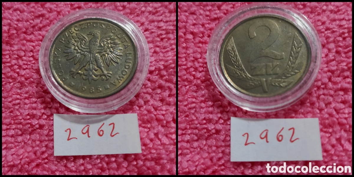 Monedas antiguas de Europa: 2 zloty polacos a&ntilde;o 1985