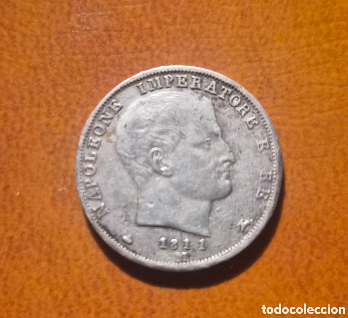 Monedas antiguas de Europa: 1 lira 1811 M Napole&oacute;n I &ndash; reino de italia &ndash; mil&aacute;n &ndash; plata &ndash; &eacute;poca napole&oacute;nica
