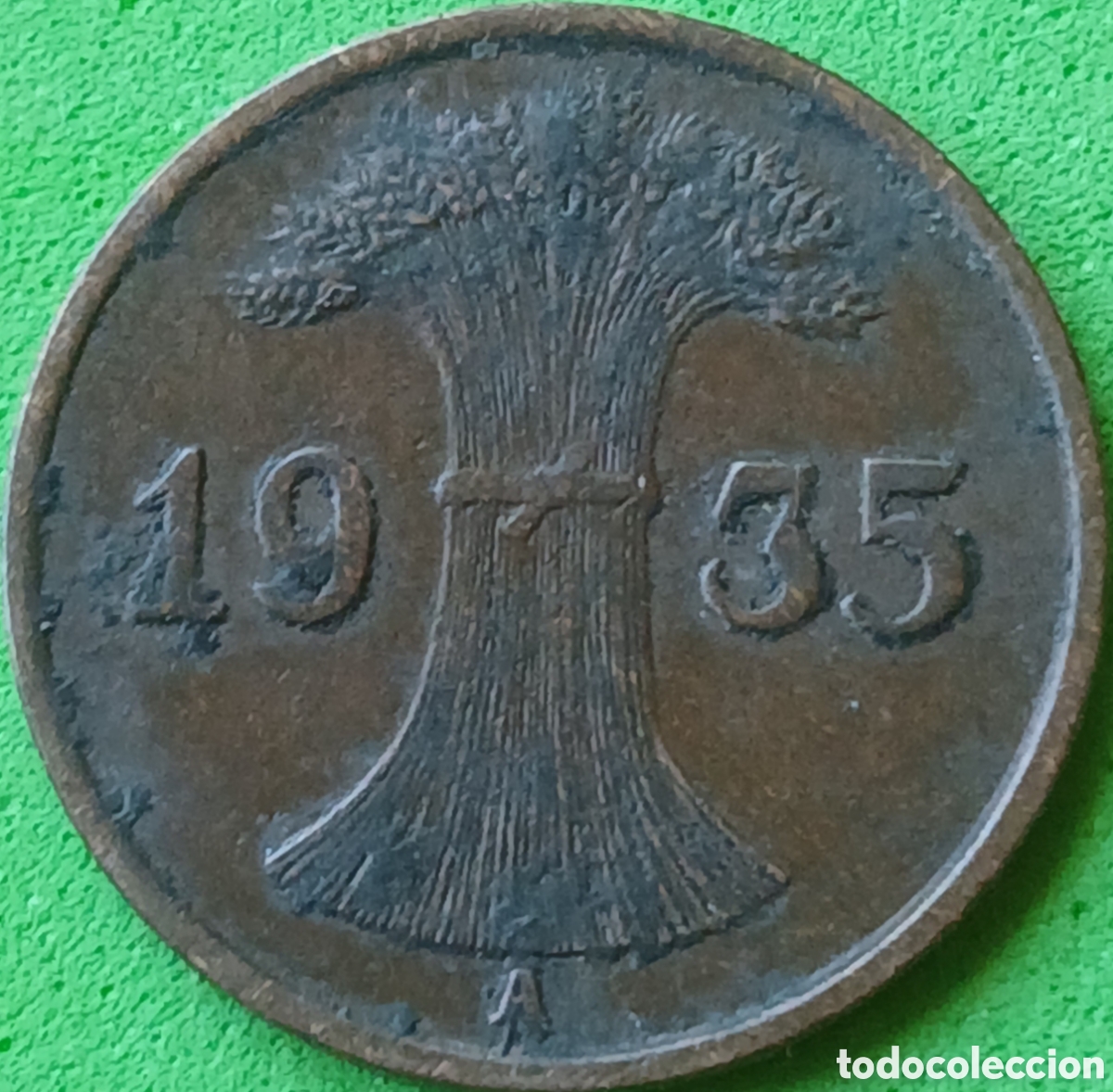 Monedas antiguas de Europa: Alemania Rep&uacute;blica de Weimar 1 reichspfennig 1935 A km#37