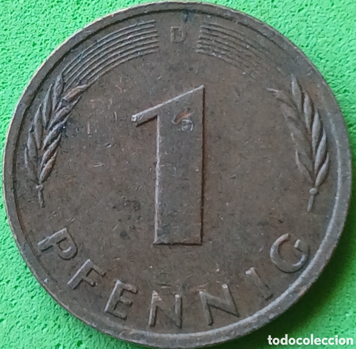 Monedas antiguas de Europa: Alemania Occidental 1 pfennig 1987 D km#105