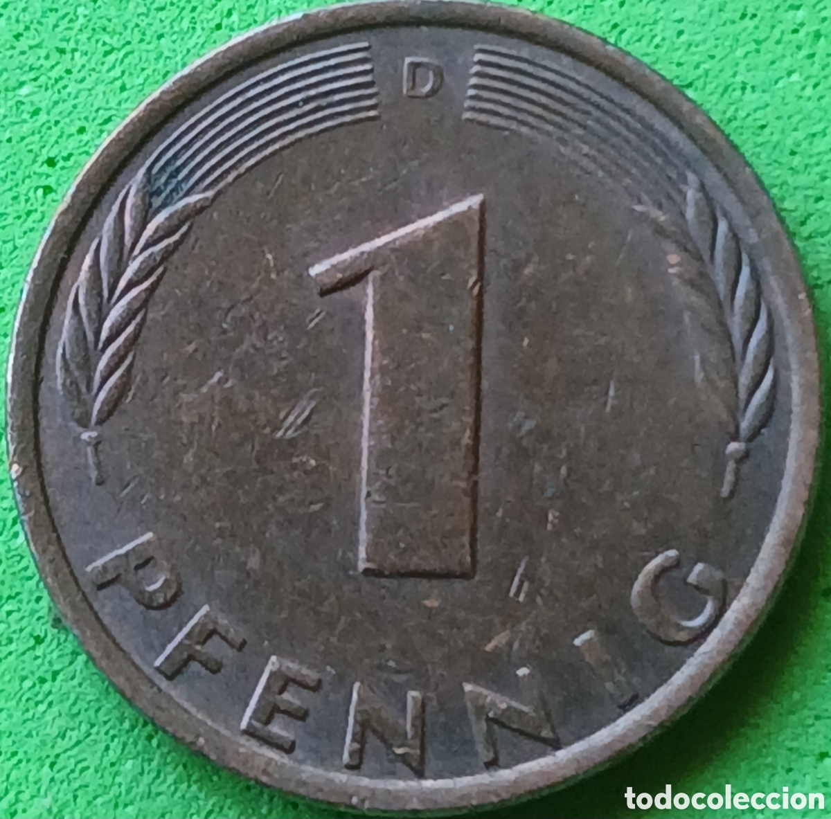 Monedas antiguas de Europa: Alemania Occidental 1 pfennig 1977 D km#105