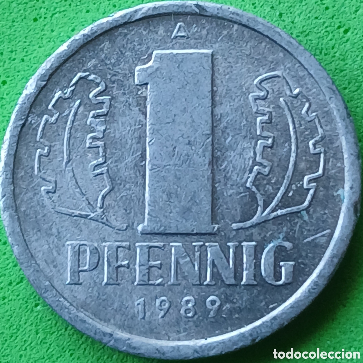 Monedas antiguas de Europa: Alemania Oriental 1 pfennig 1989 km#8.2