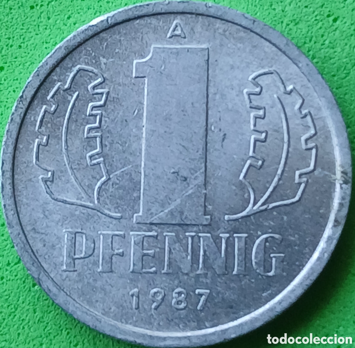Monedas antiguas de Europa: Alemania Oriental 1 pfennig 1987 km#8.2
