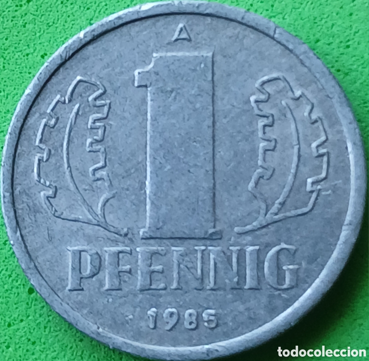 Monedas antiguas de Europa: Alemania Oriental 1 pfennig 1985 km#8.2