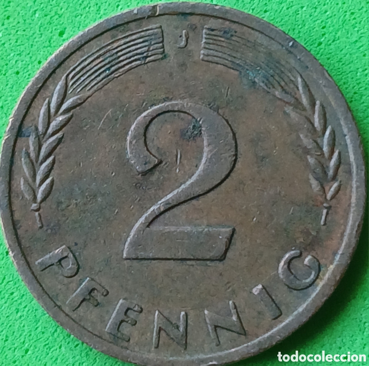 Monedas antiguas de Europa: Alemania Occidental 2 pfennig 1969 J km#106a