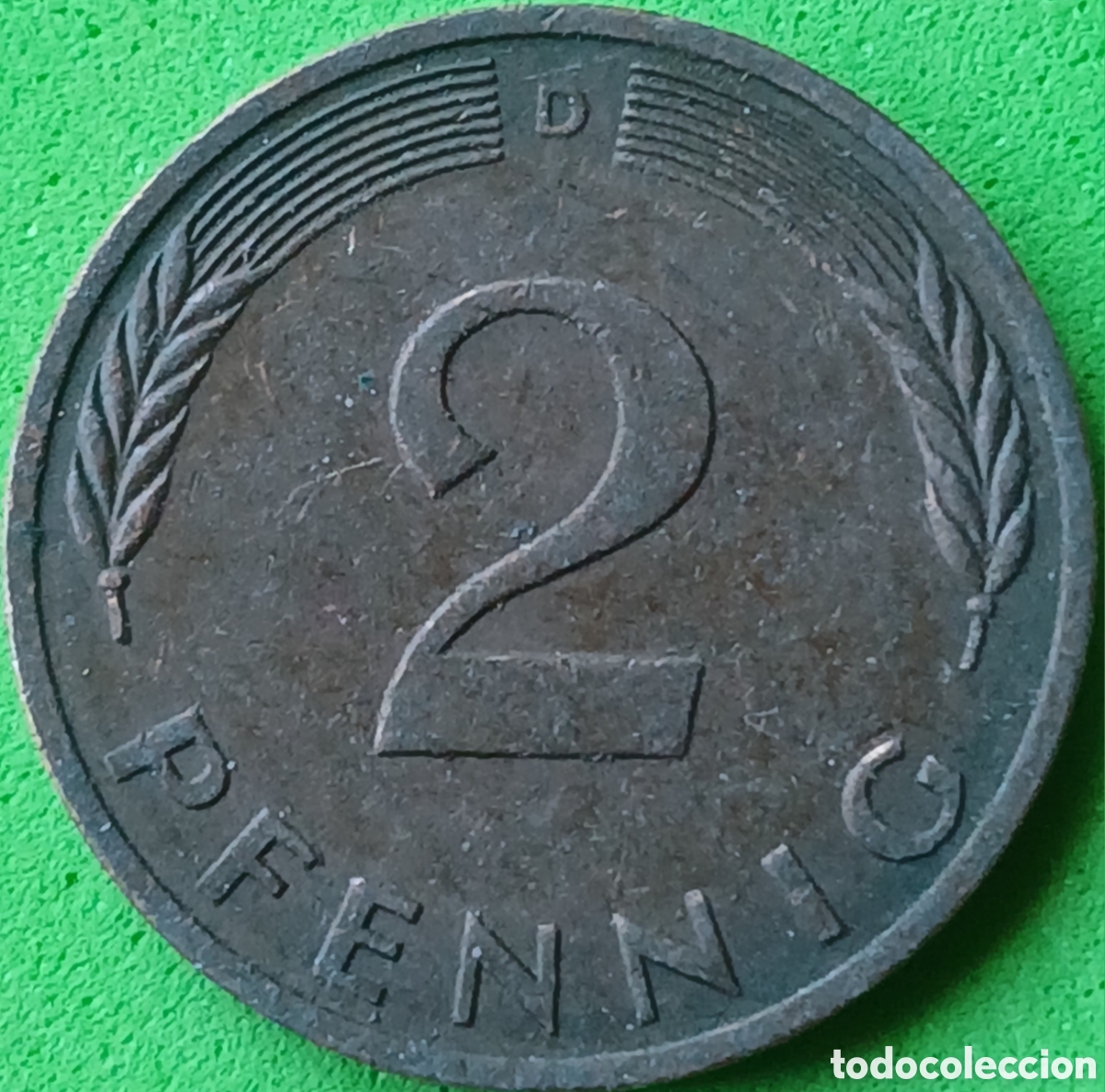 Monedas antiguas de Europa: Alemania Occidental 2 pfennig 1983 D km#106a