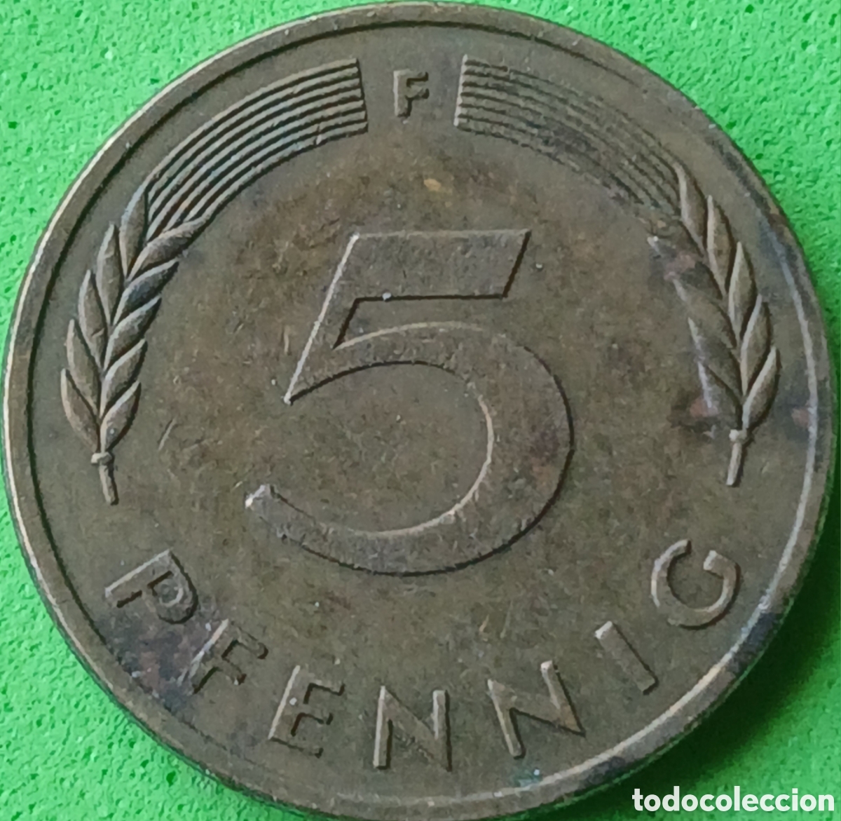 Monedas antiguas de Europa: Alemania Occidental 5 pfennig 1980 F km#107
