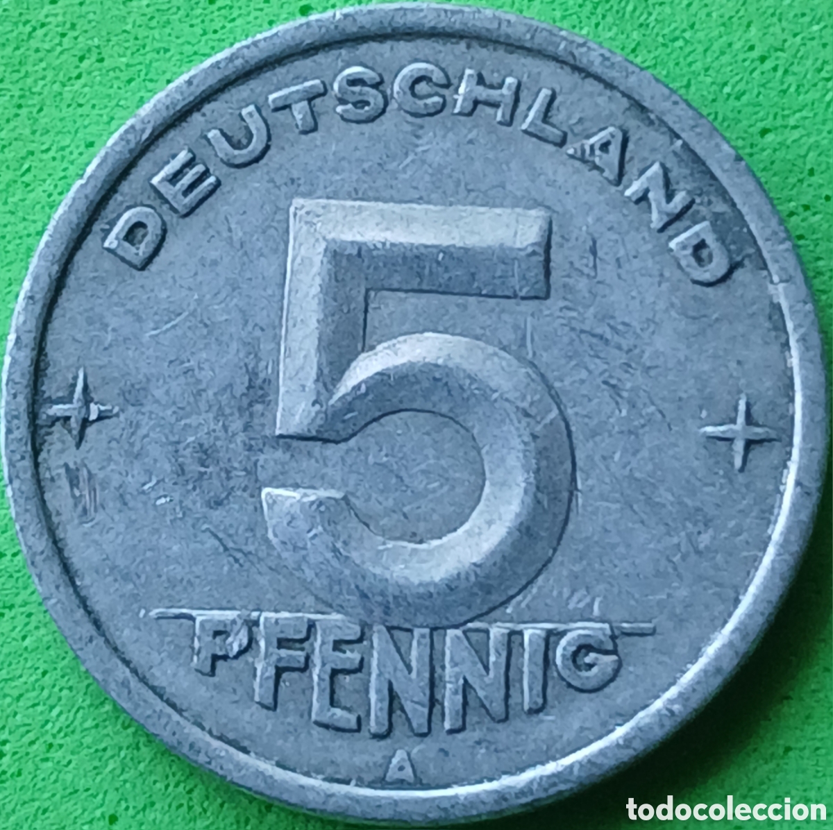 Monedas antiguas de Europa: Alemania Oriental 5 pfennig 1948 km#2