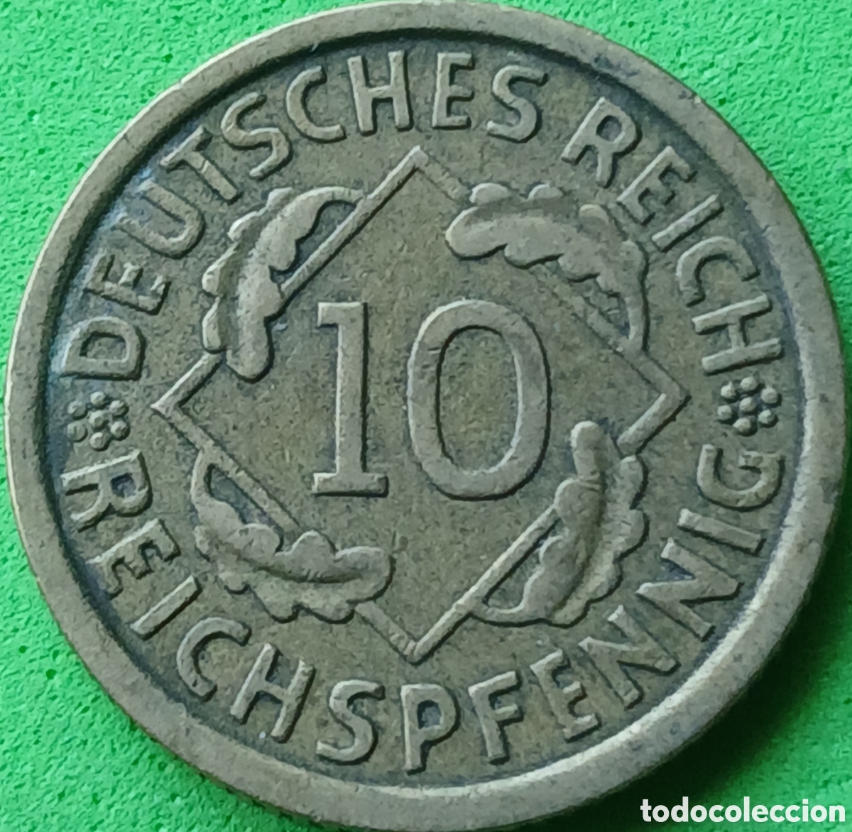 Monedas antiguas de Europa: Alemania Rep&uacute;blica de Weimar 10 reichspfennig 1935 A km#40