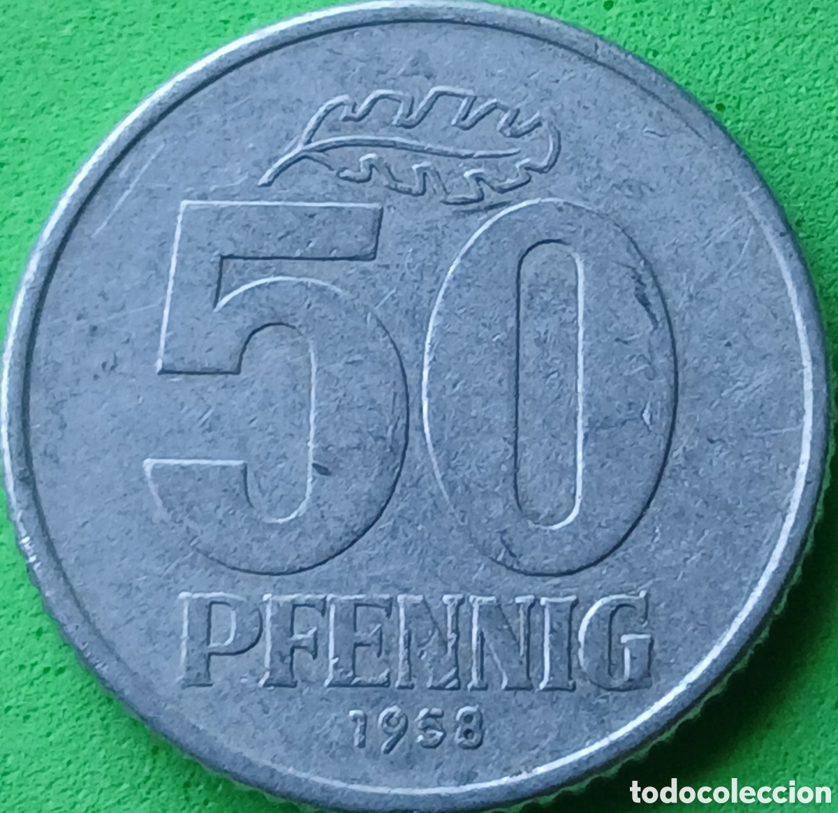 Monedas antiguas de Europa: Alemania Oriental 50 pfennig 1958 km#12.1
