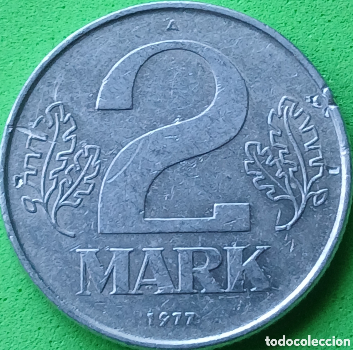 Monedas antiguas de Europa: Alemania Oriental 2 marcos 1977 km#48