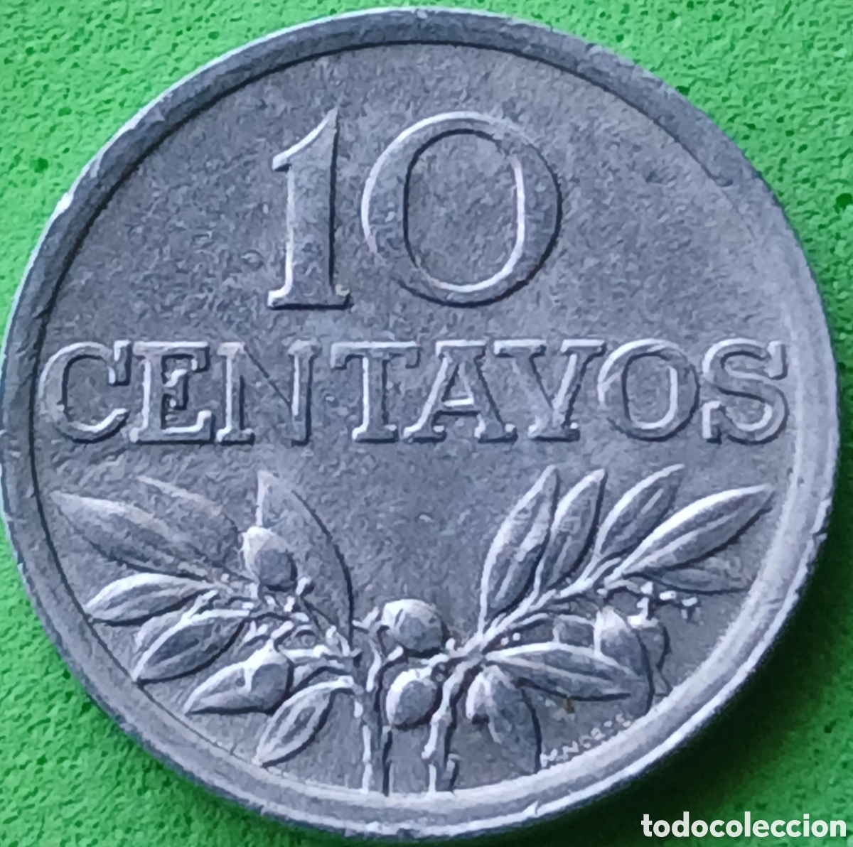 Monedas antiguas de Europa: Portugal 10 centavos 1976 km#594 poco com&uacute;n