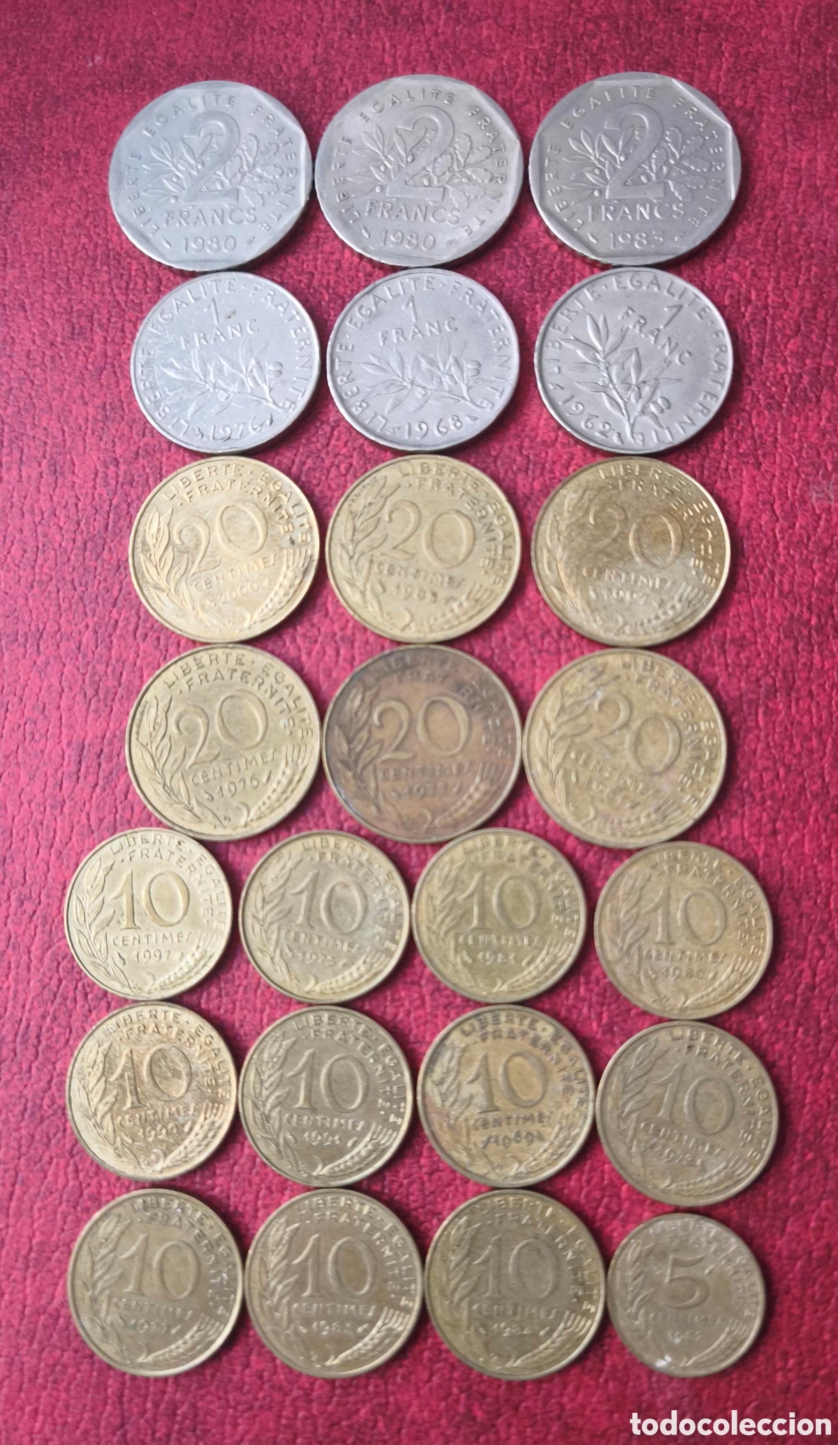 Monedas antiguas de Europa: Francia. Lote de monedas - Foto 2