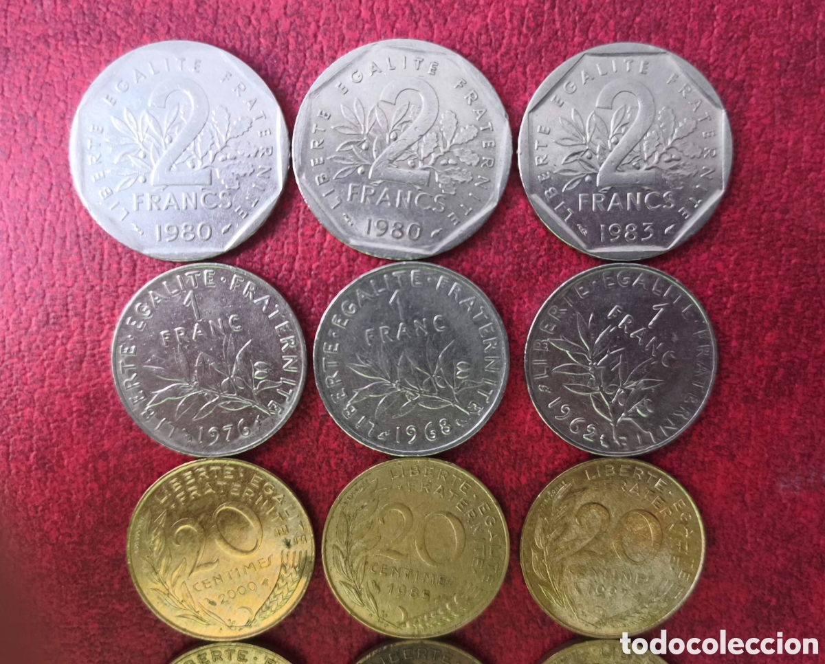 Monedas antiguas de Europa: Francia. Lote de monedas - Foto 3