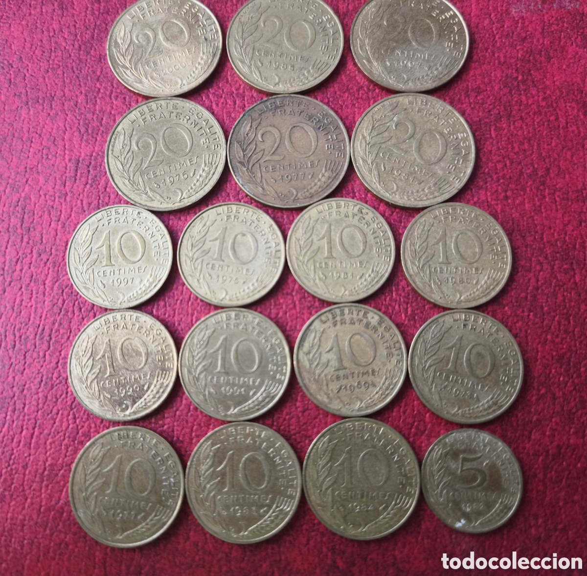 Monedas antiguas de Europa: Francia. Lote de monedas - Foto 4