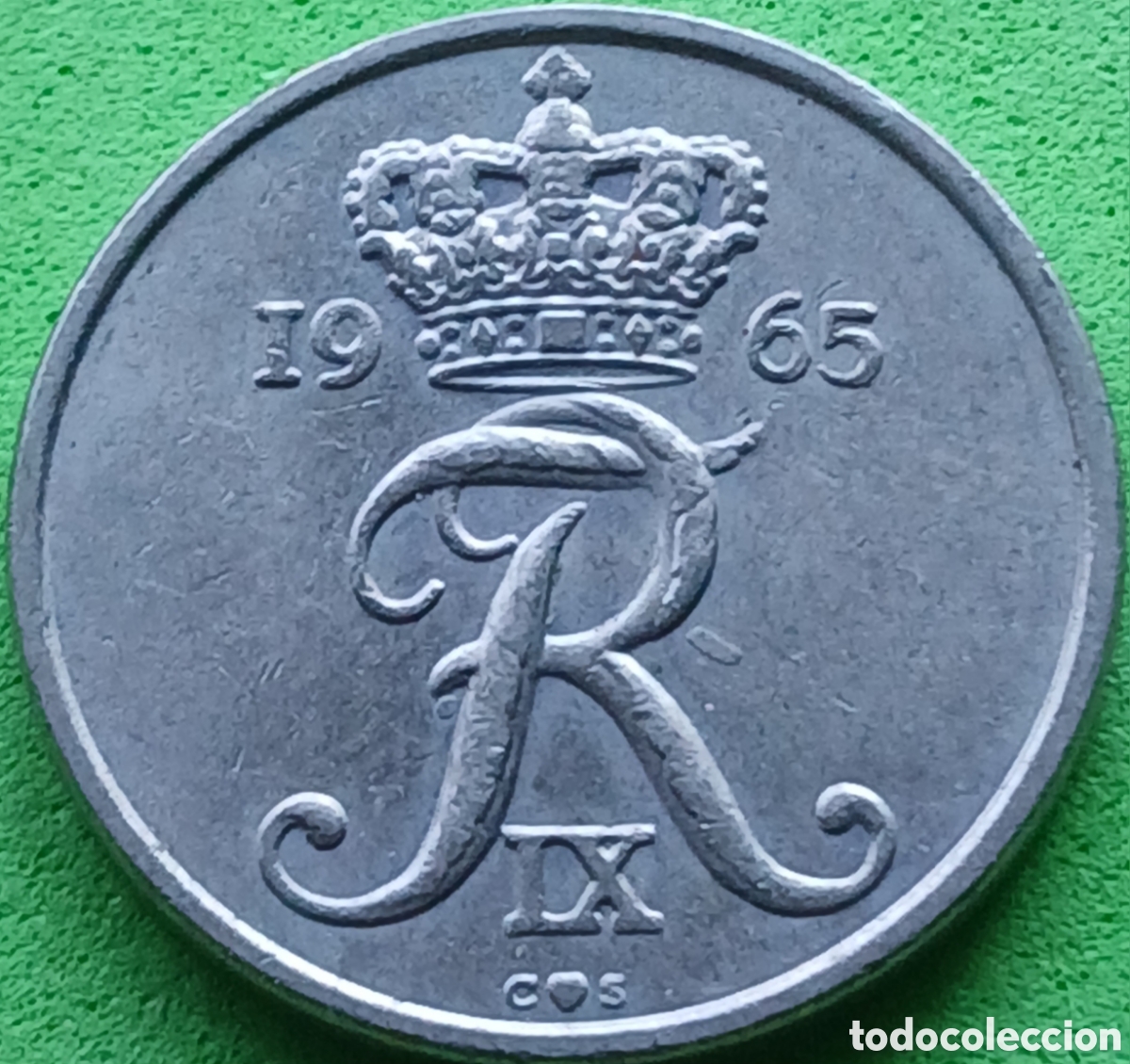 Monedas antiguas de Europa: Dinamarca 10 ore 1965 km#849