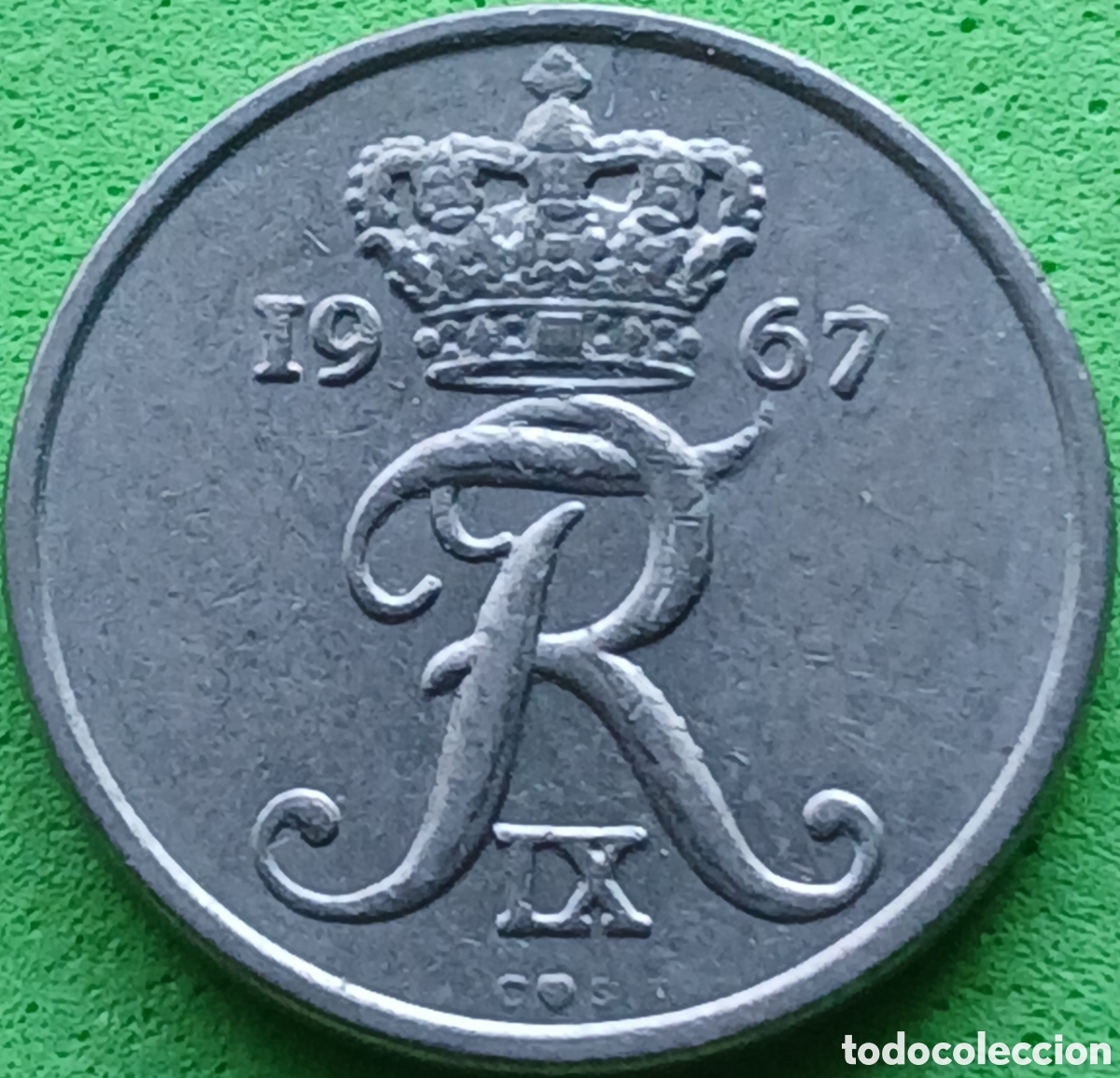 Monedas antiguas de Europa: Dinamarca 10 ore 1967 km#849