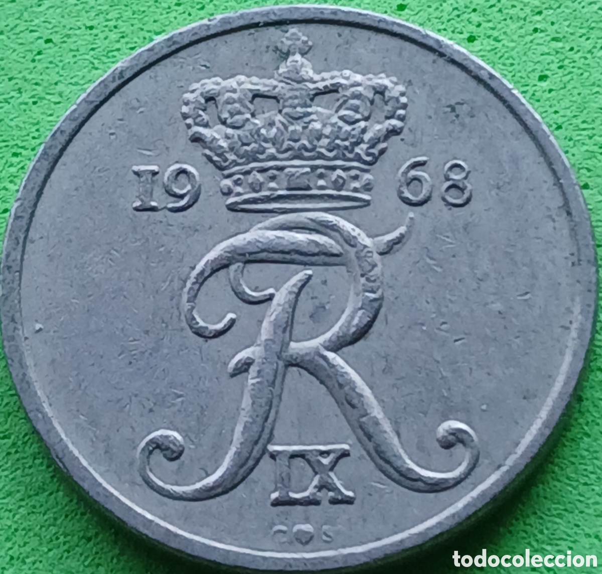 Monedas antiguas de Europa: Dinamarca 10 ore 1968 km#849