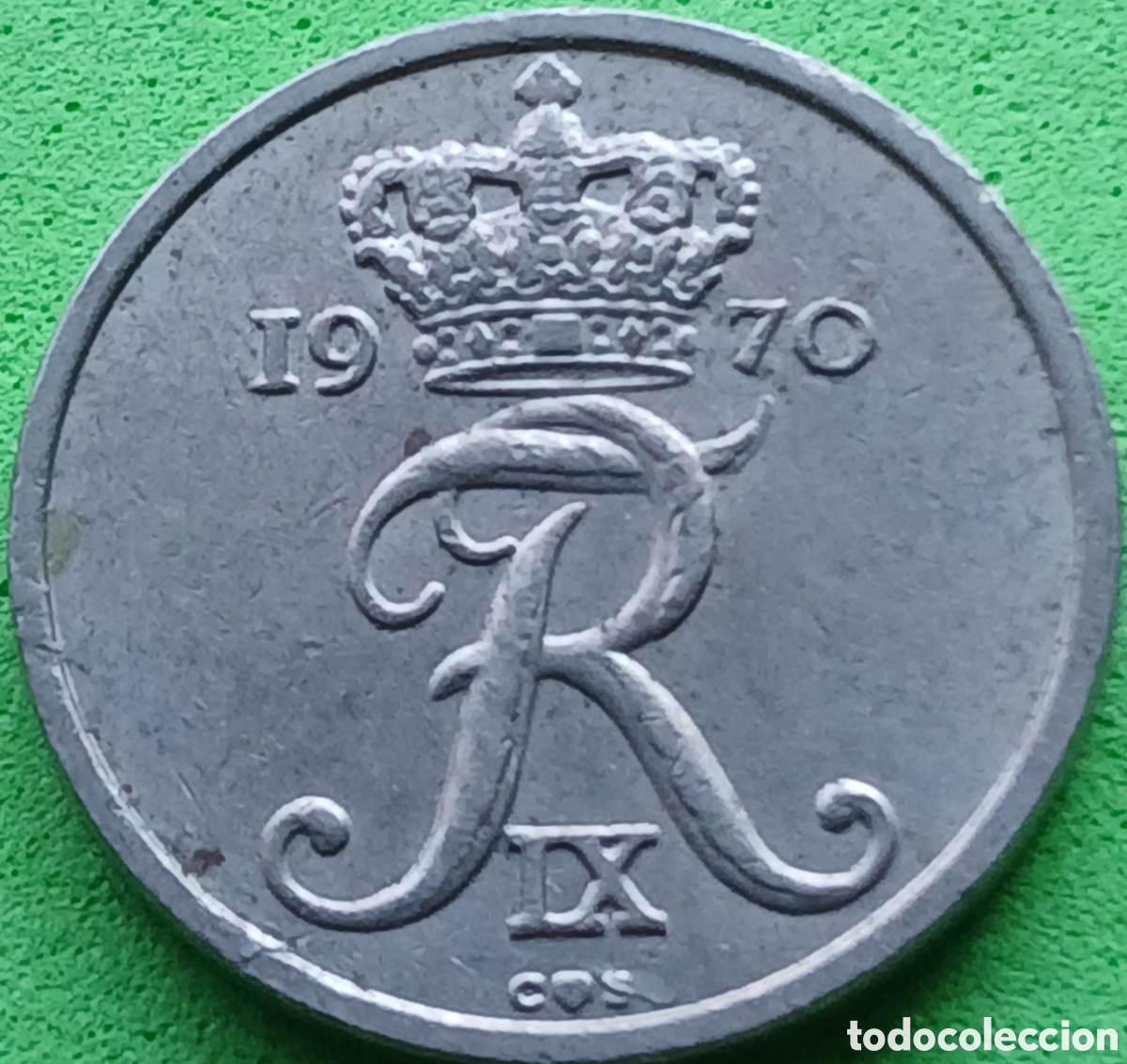 Monedas antiguas de Europa: Dinamarca 10 ore 1970 km#849