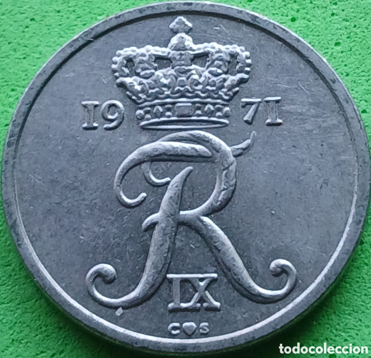 Monedas antiguas de Europa: Dinamarca 10 ore 1971 km#849