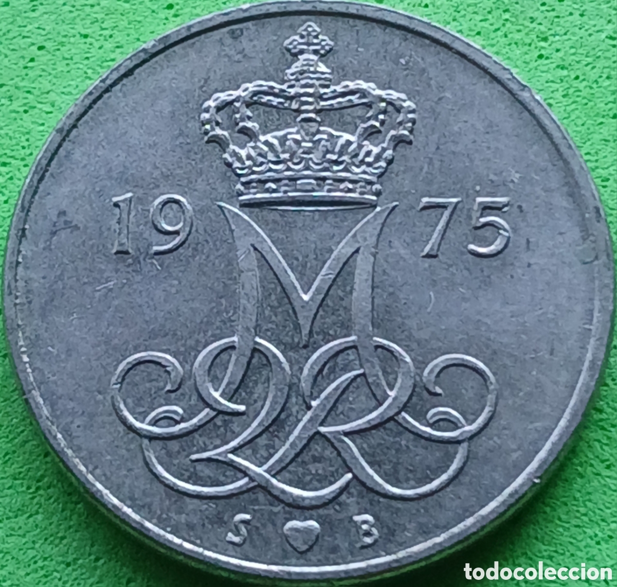Monedas antiguas de Europa: Dinamarca 10 ore 1975 km#860