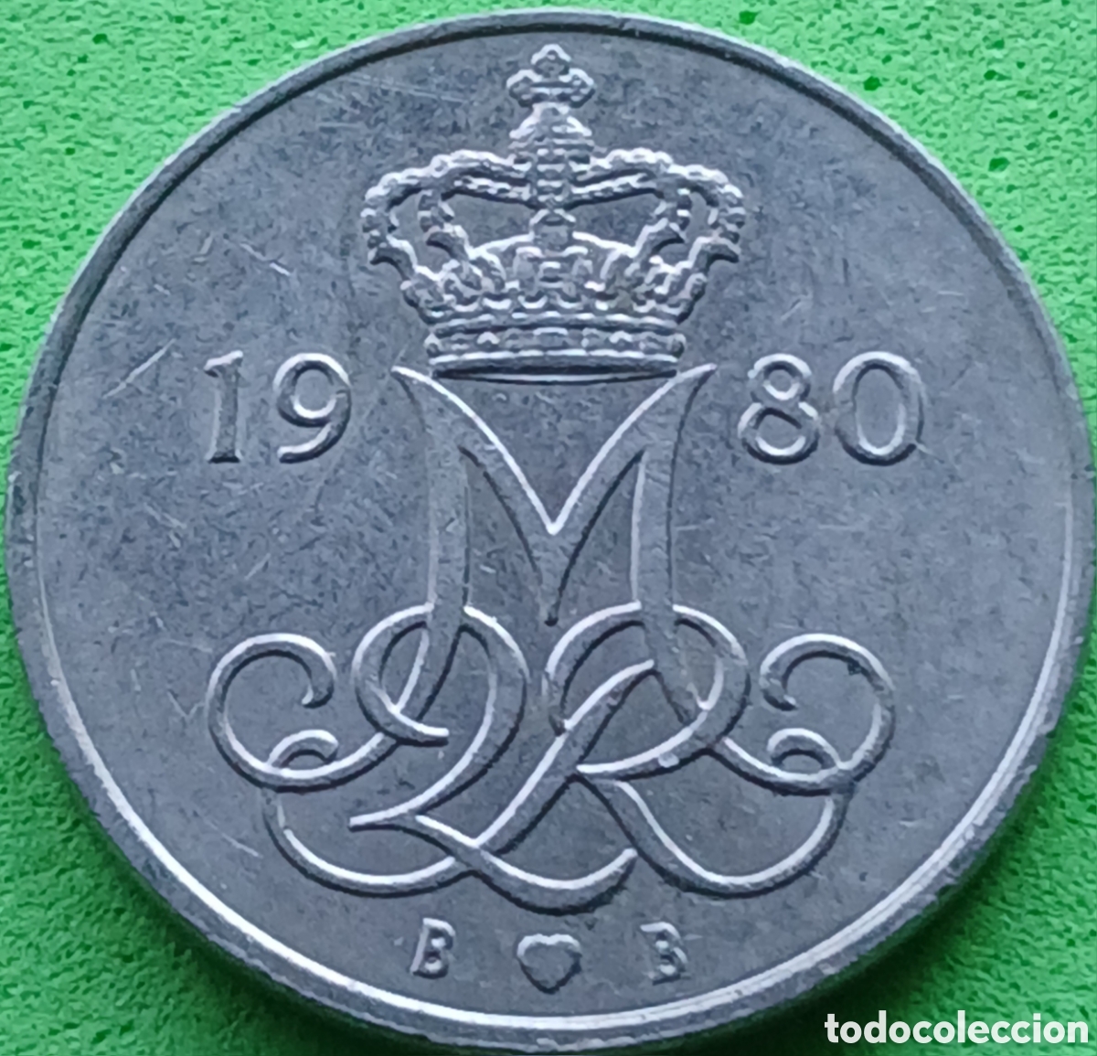 Monedas antiguas de Europa: Dinamarca 10 ore 1980 km#860