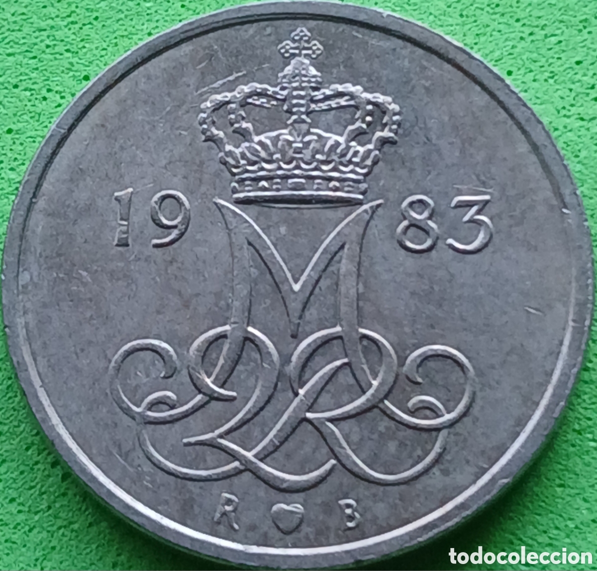 Monedas antiguas de Europa: Dinamarca 10 ore 1983 km#860