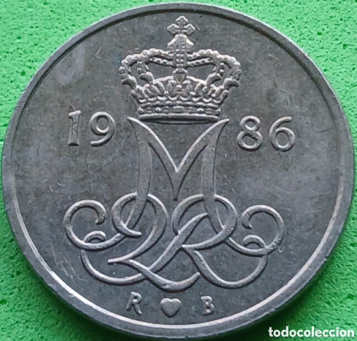 Monedas antiguas de Europa: Dinamarca 10 ore 1986 km#860