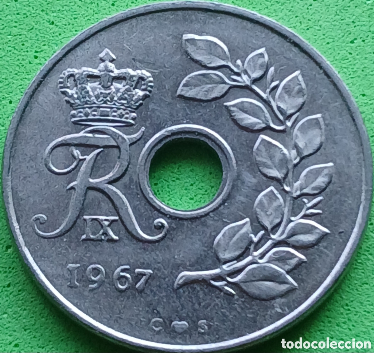 Monedas antiguas de Europa: Dinamarca 25 ore 1967 km#855