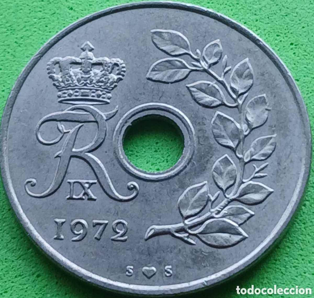 Monedas antiguas de Europa: Dinamarca 25 ore 1972 km#855