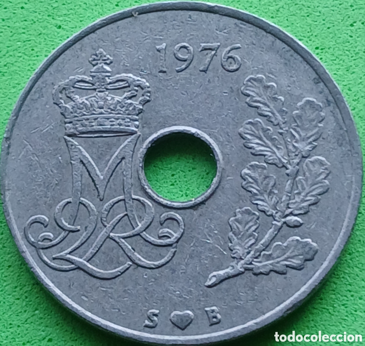 Monedas antiguas de Europa: Dinamarca 25 ore 1976 km#861
