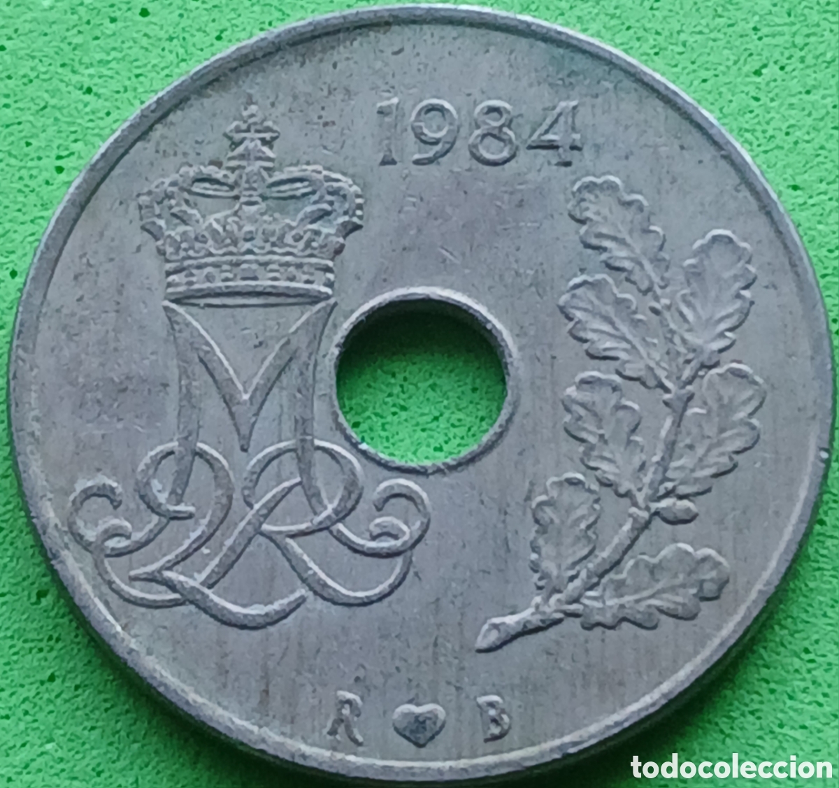 Monedas antiguas de Europa: Dinamarca 25 ore 1984 km#861