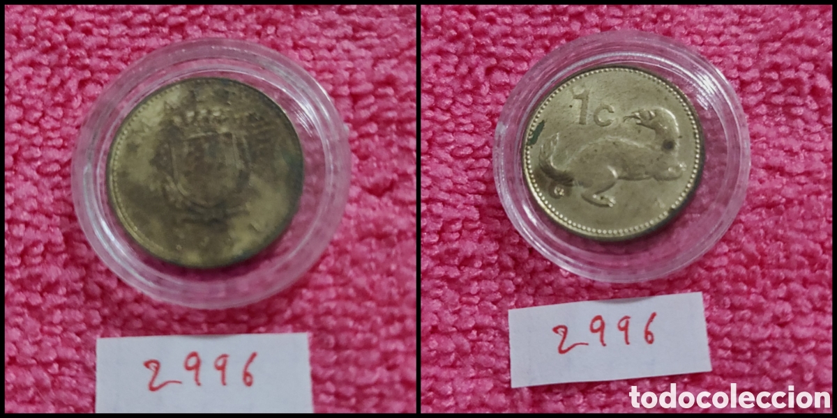 Monedas antiguas de Europa: 1 c&eacute;ntimo de malta a&ntilde;o 1991