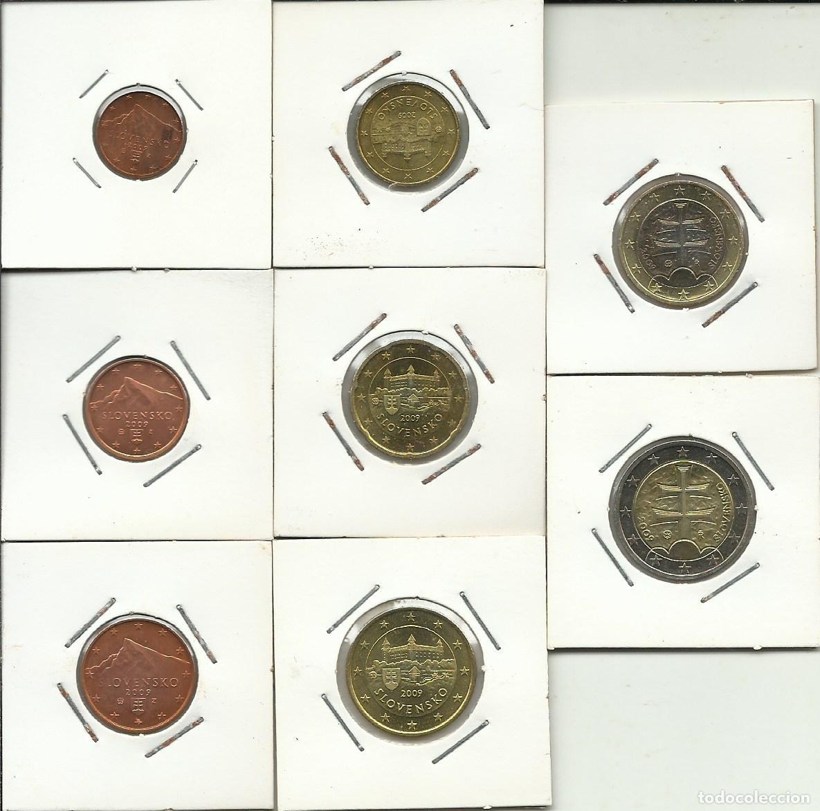 Monedas antiguas de Europa: SET DE 8 MONEDAS DE SLOVAQUIA - 2009 - SIN CIRCULAR - FOTO