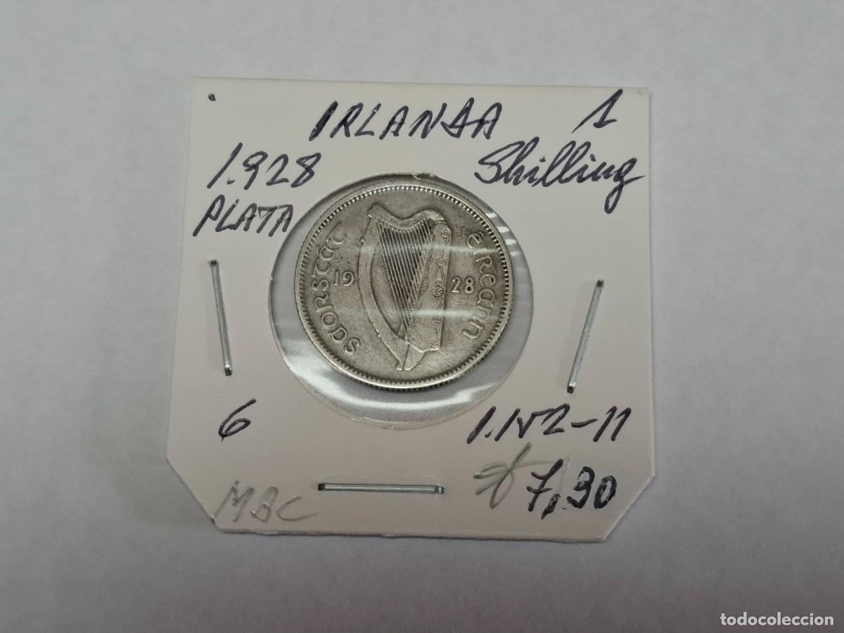 Monedas antiguas de Europa: 1 SHILLING de PLATA de 1929 km 6 IRLANDA en MBC