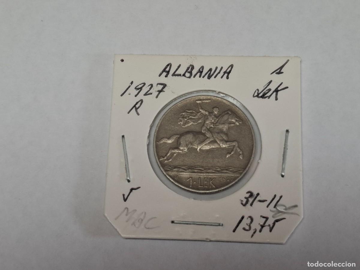 Monedas antiguas de Europa: 1 LEK de 1927 R KM 5 ALBANIA en MBC