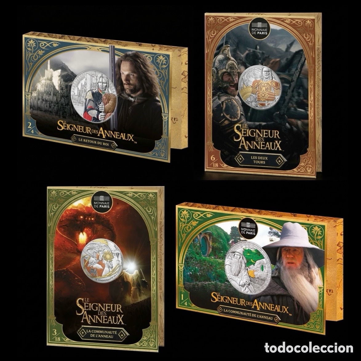 Monedas antiguas de Europa: Lote colecci&oacute;n PLATA del Se&ntilde;or de los Anillos 2026