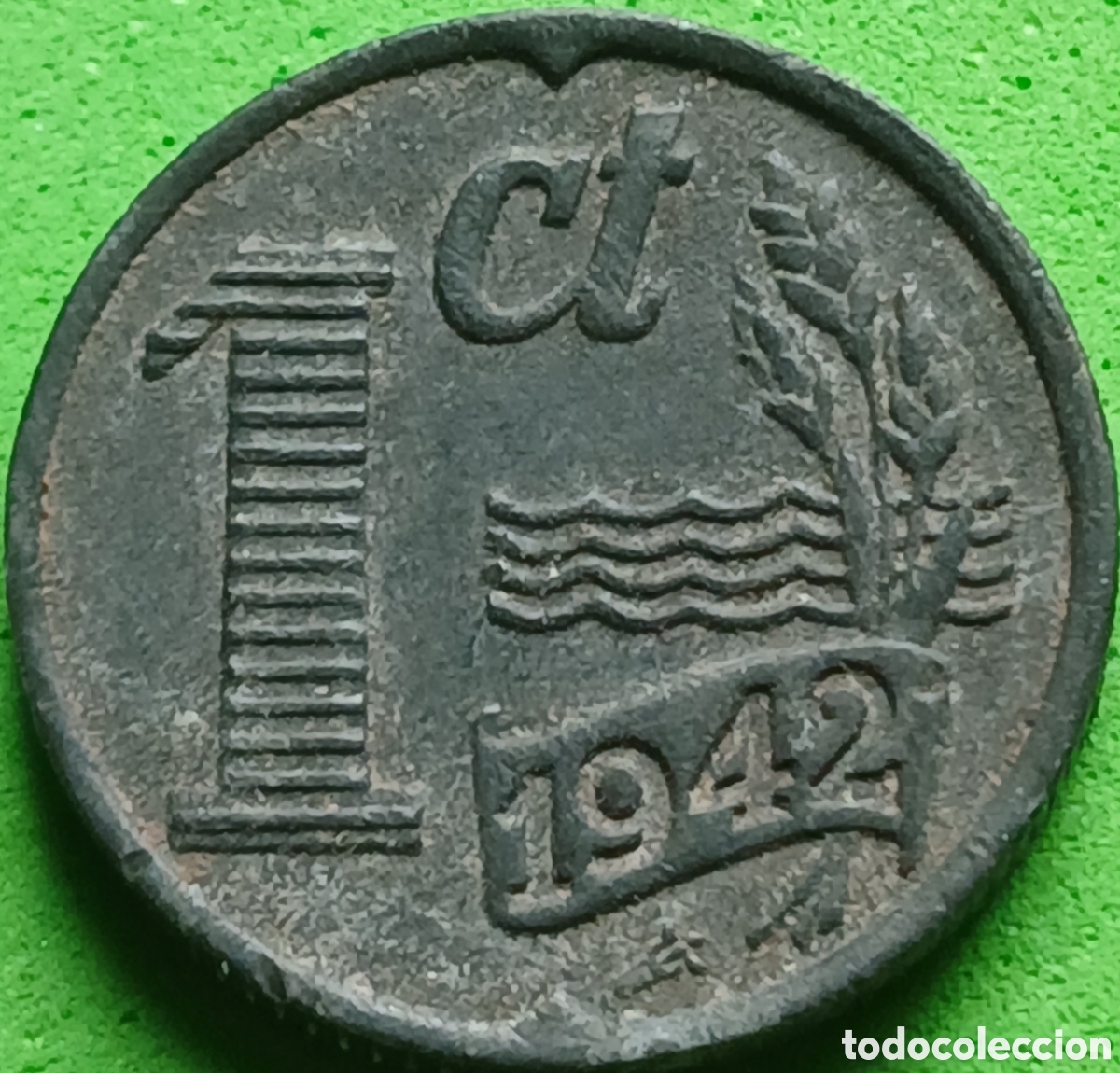 Monedas antiguas de Europa: Pa&iacute;ses Bajos 1 cent 1942 km#170