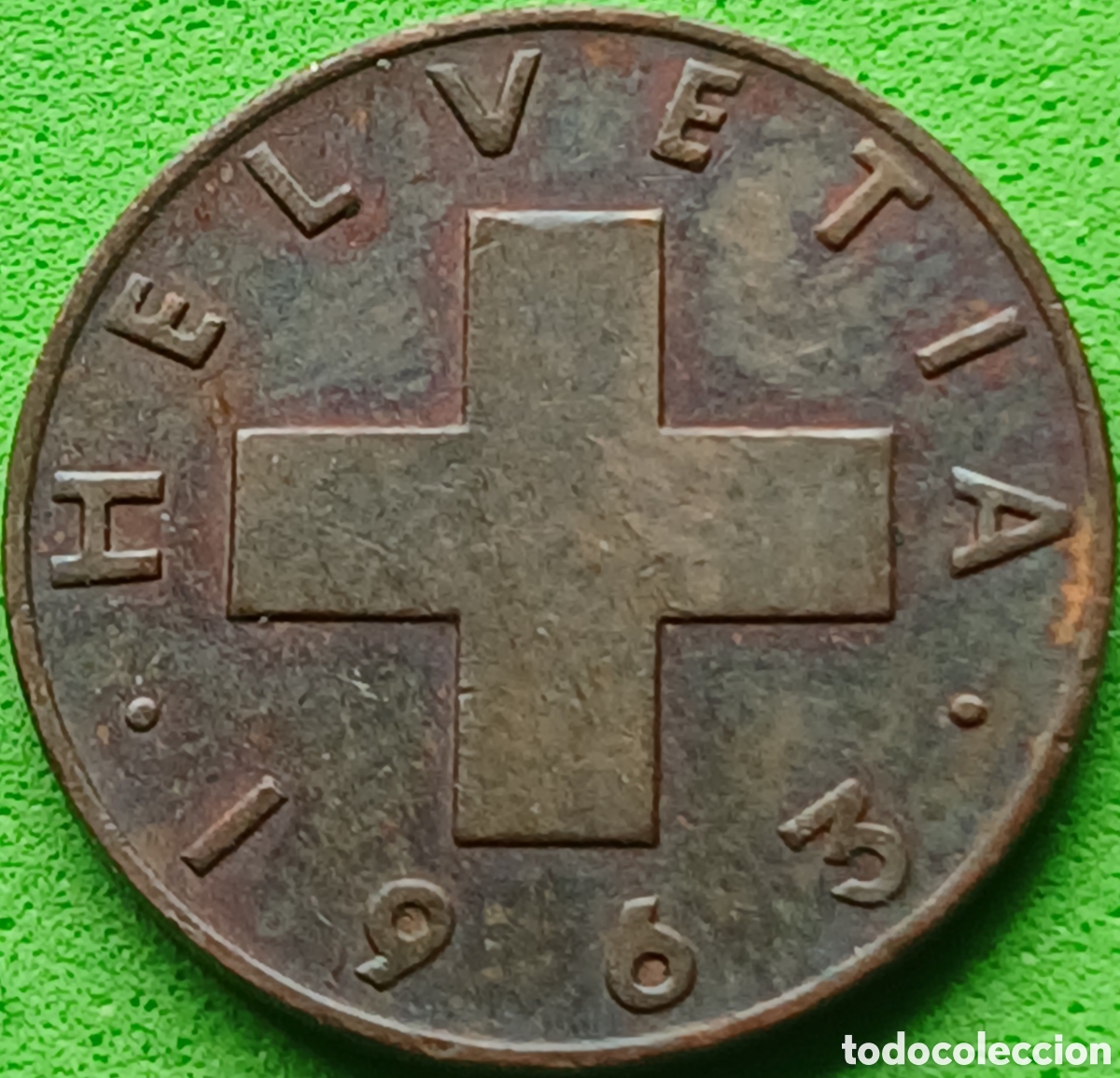 Monedas antiguas de Europa: Suiza 1 c&eacute;ntimo 1963 km#46 - Foto 1