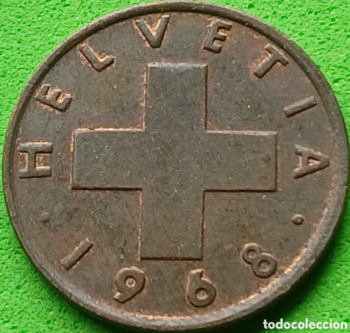 Monedas antiguas de Europa: Suiza 1 c&eacute;ntimo 1968 km#46
