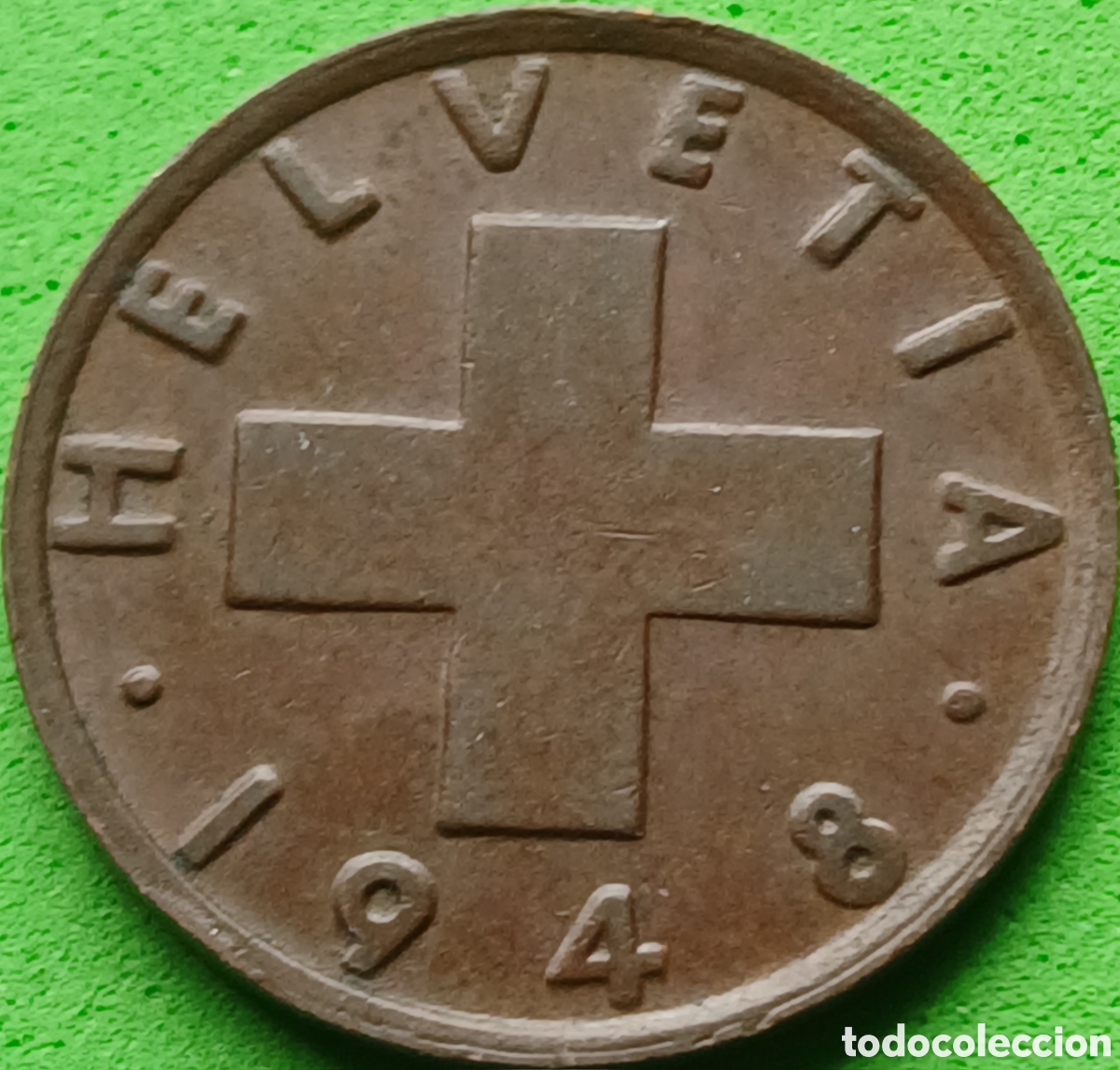 Monedas antiguas de Europa: Suiza 2 c&eacute;ntimos 1948 km#47