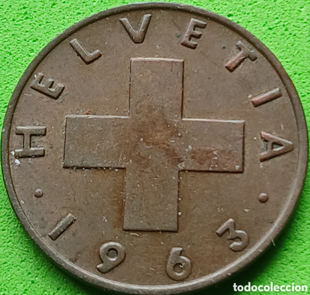 Monedas antiguas de Europa: Suiza 2 c&eacute;ntimos 1963 km#47