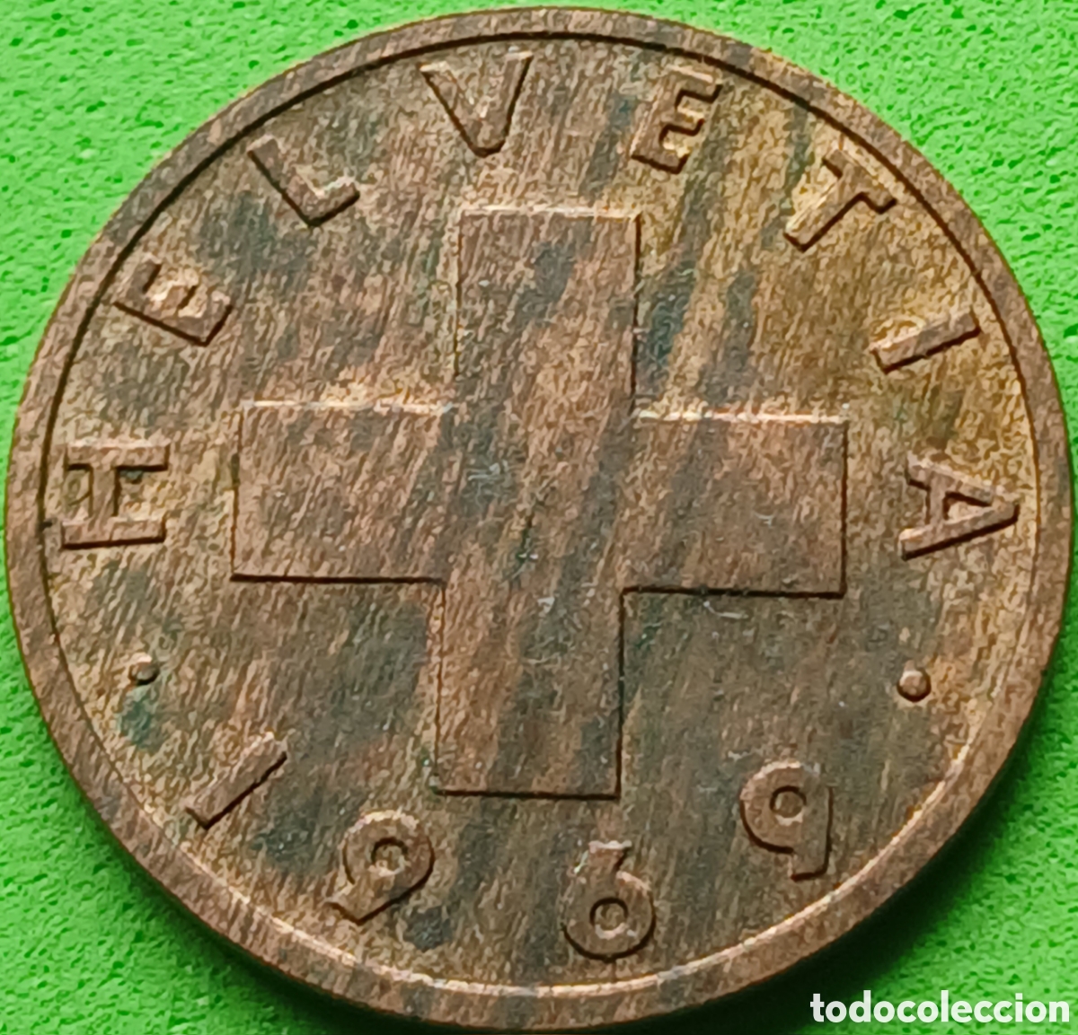 Monedas antiguas de Europa: Suiza 2 c&eacute;ntimos 1969 km#47