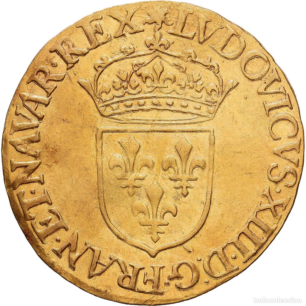 Monedas antiguas de Europa: [#1547435] Francia, Louis XIII, Ecu d'or, 1627, Paris, Oro, EBC, Gadoury:55