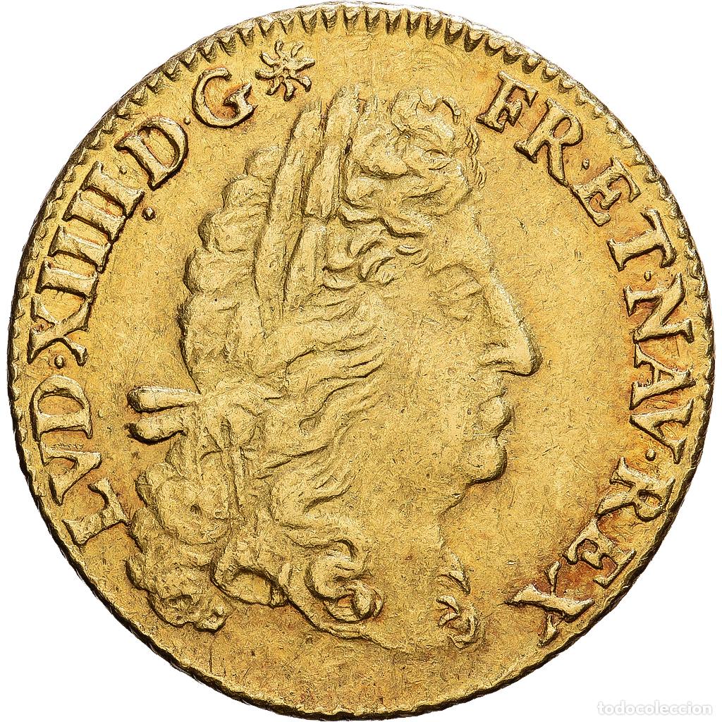 Monedas antiguas de Europa: [#1547476] Francia, Louis XIV, Louis d'or &agrave; l'&eacute;cu, 1693, Paris, Oro, MBC, Gadoury:250