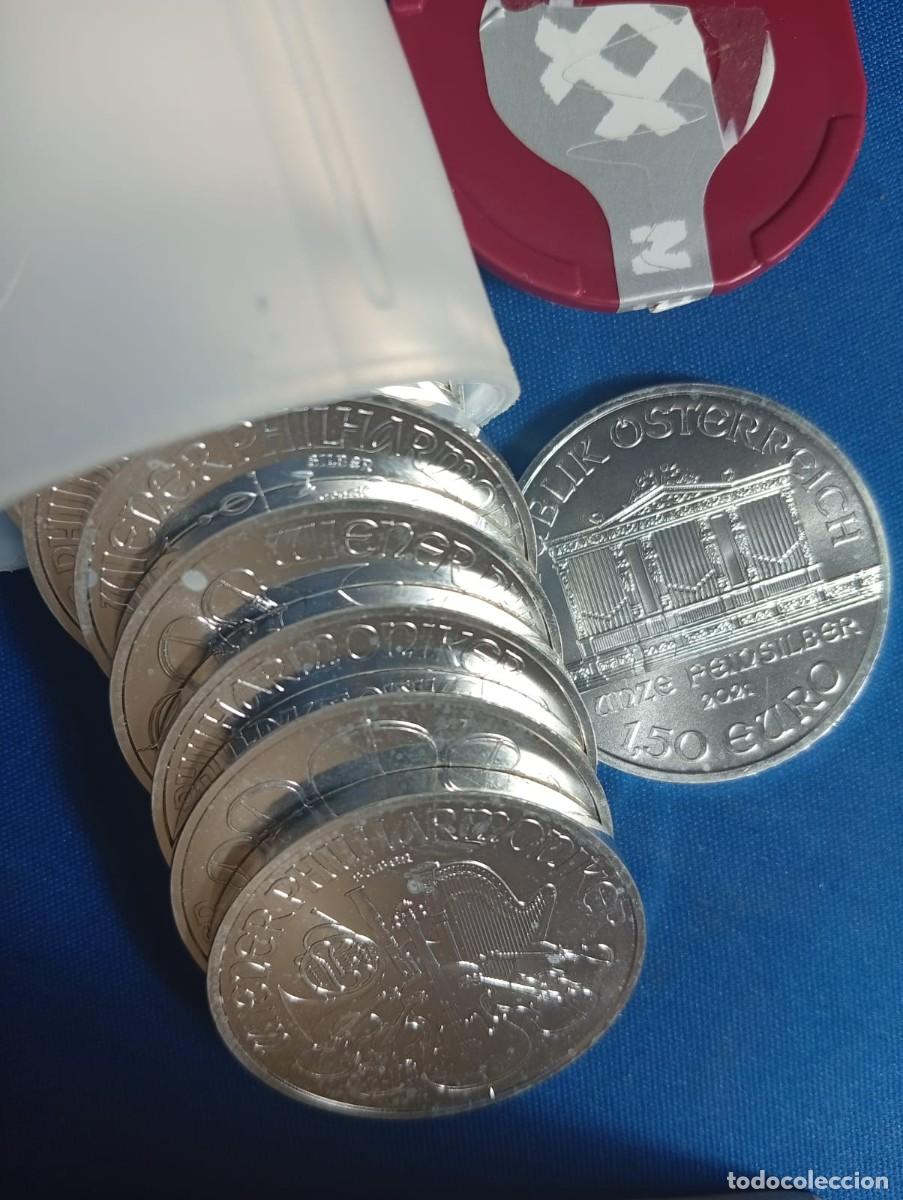 Monedas antiguas de Europa: Onzas de plata 999. ( 31,1 g.) Filarm&oacute;nica de Viena 2021. (87 &euro; und.)