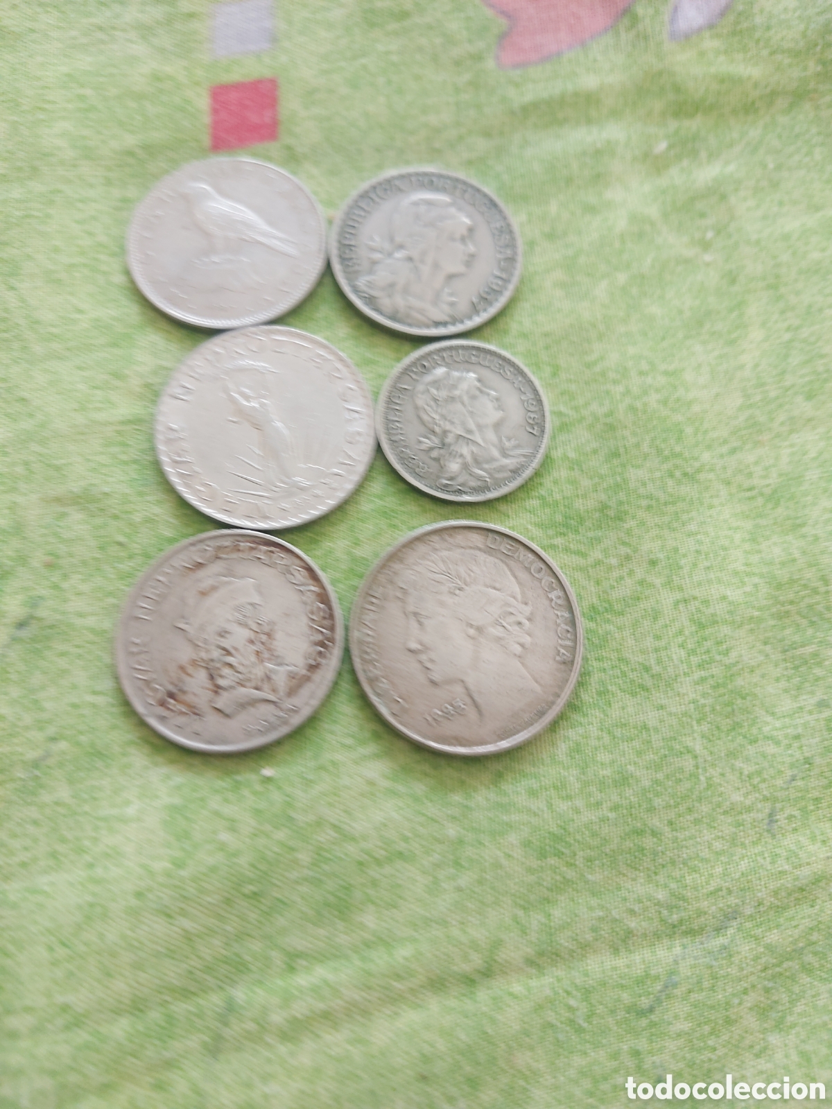 Monedas antiguas de Europa: 3 deHungriay3 Portugal