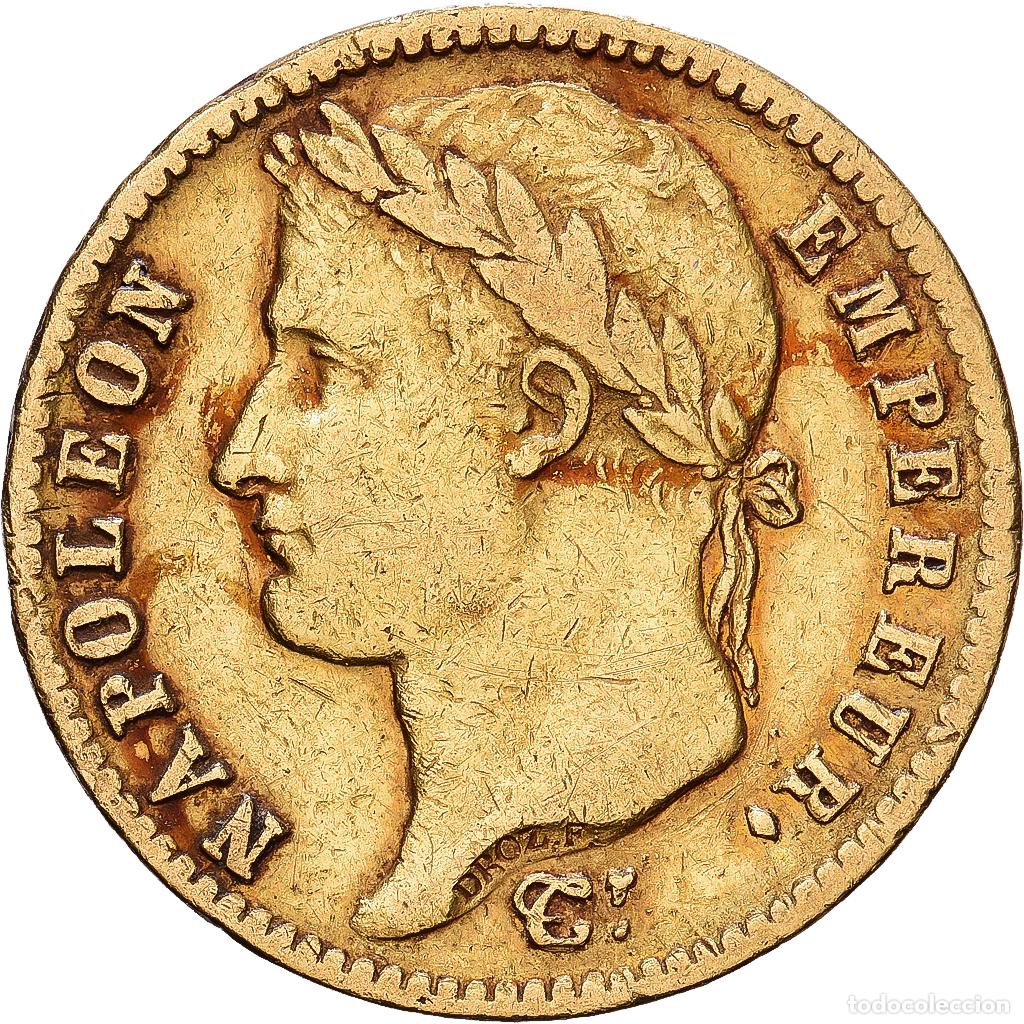 Monedas antiguas de Europa: [#1552358] Francia, Napoleon I, 20 Francs, 1813, Paris, Oro, BC+, Gadoury:1025, KM:695.1
