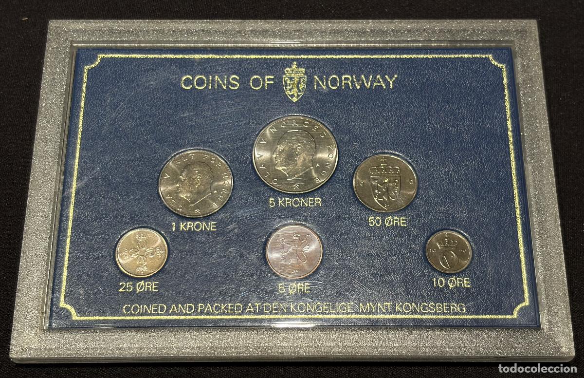 Monedas antiguas de Europa: SET &ldquo;COINS OF NORWAY&rdquo; 1979 &ndash; MONEDAS NORUEGAS &ndash; KONGSBERG MINT &ndash; ESTUCHE OFICIAL